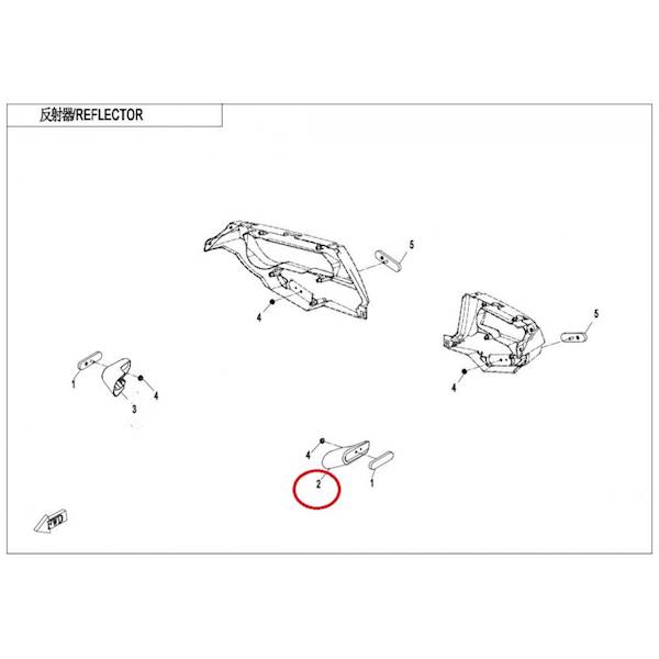 PLASTIK NAKŁADKA LEWA CFMOTO 850 1000
