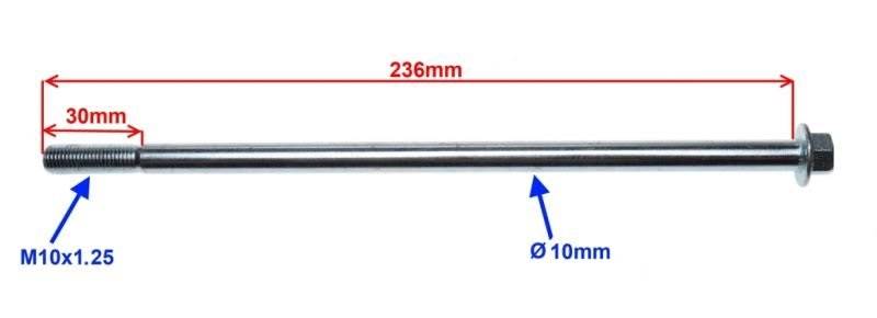 OŚ KOŁA/WAHACZA 235x10mm