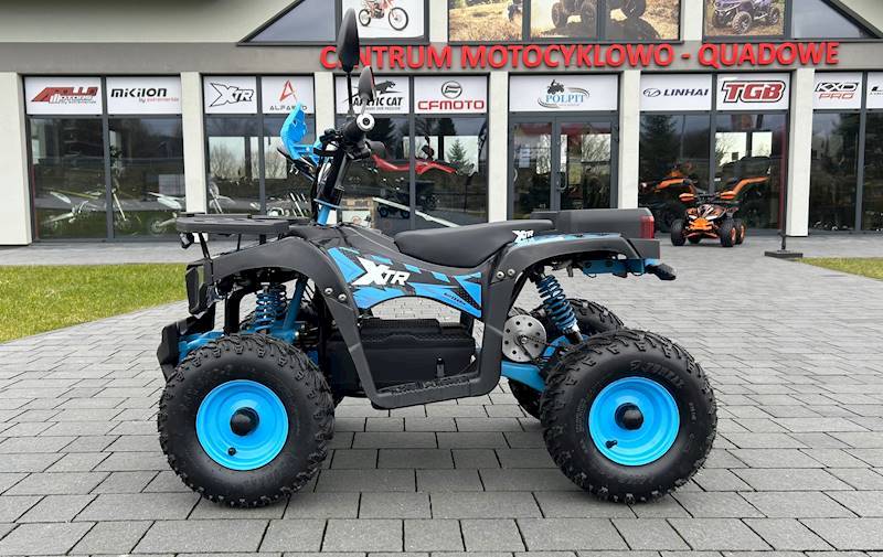 MINI QUAD XTR E-M14/6 PRO 1200W CZARNO-NIEBIESKI • MINI QUAD XTR E-M14/6 PRO 1200W • Kolor: Czarno/niebieski