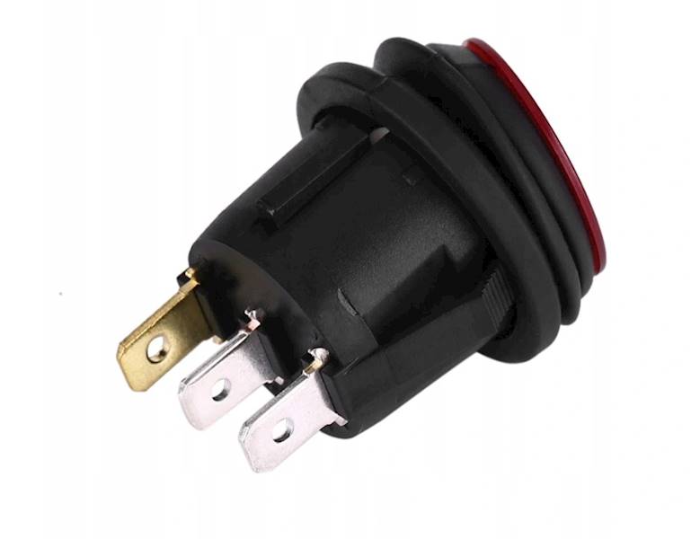 WŁĄCZNIK WYŁĄCZNIK 20A 12V DC CZERWONY