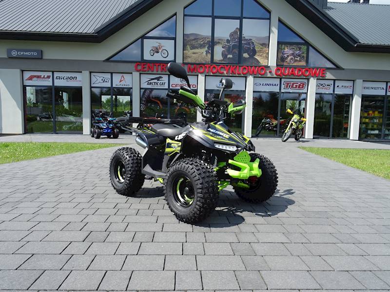 QUAD ASIX MUDDY A2 110 7 1+1 • Kolor: Czarno/limonkowy