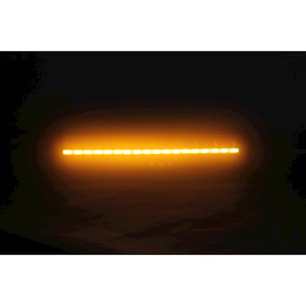 LIGHT BAR / LISTWA / PANEL LED 3400 LM + PASEK PULSACYJNY POMARAŃCZOWY OSTRZEGAWCZY 