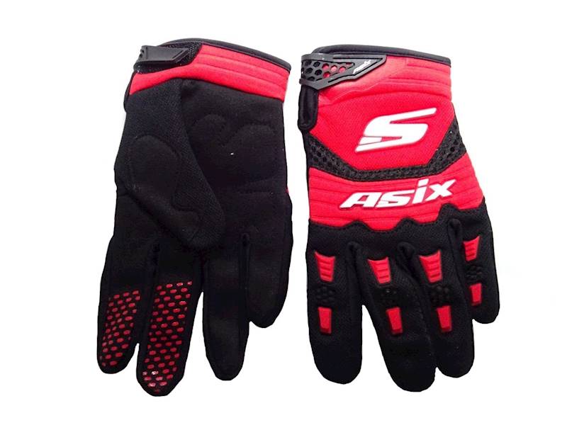 RĘKAWICE JUNIOR ASIX AS3 • Kolor: Czerwony • Rozmiar: M