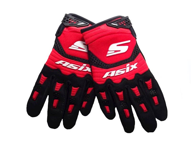 RĘKAWICE JUNIOR ASIX AS3 • Kolor: Czerwony • Rozmiar: M