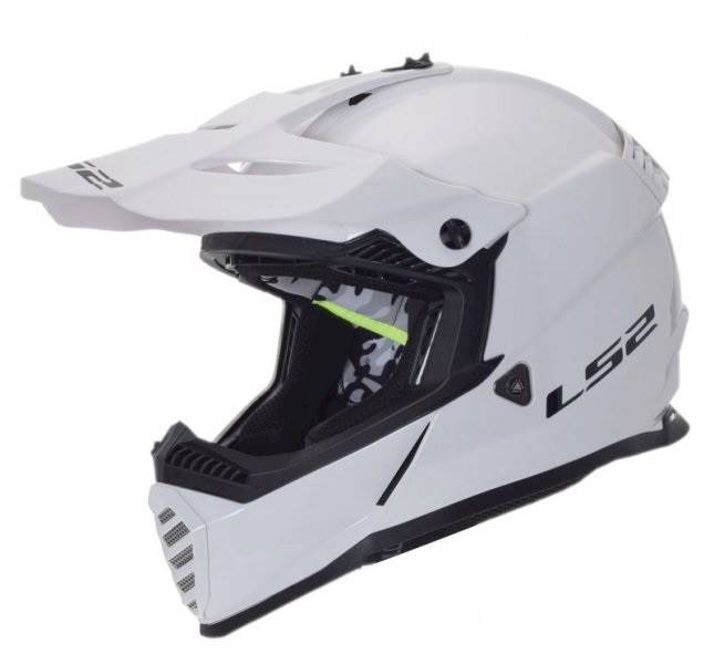 KASK LS2 MX437 FAST EVO SOLID WHITE M • KASK LS2 MX437 FAST EVO SOLID WHITE • Rozmiar: M