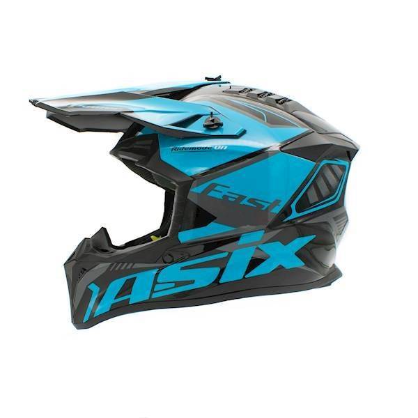 KASK JUNIOR CROSS 127 TURKUSOWY • Rozmiar: S