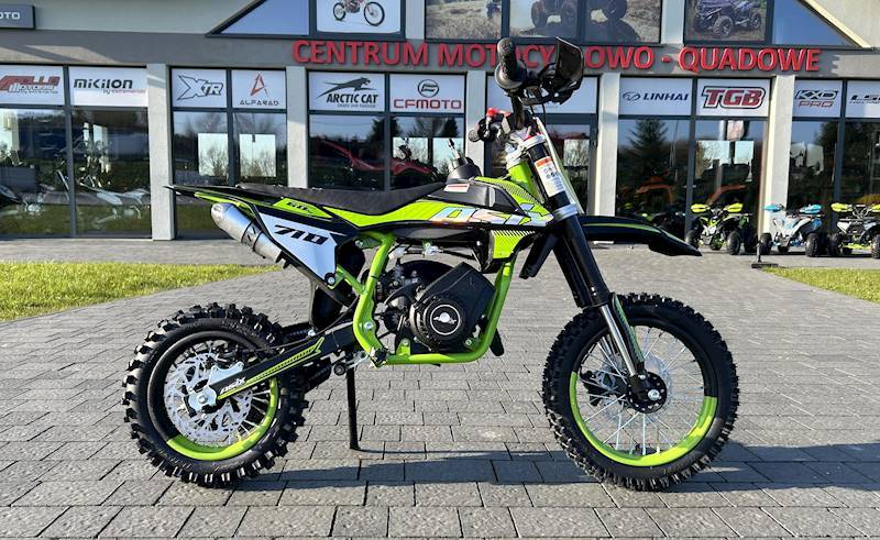 MINI CROSS ASIX XB16 A1 60CC 12/10 2T P-START • Kolor: Czarno/zielony • Rodzaj skrzyni: Automat