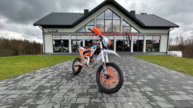 CROSS ASIX DT 125CC E-START 17/14 • Kolor: Biało/pomarańczowy