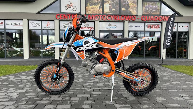 CROSS ASIX DT 125CC E-START 17/14 • Kolor: Biało/pomarańczowy
