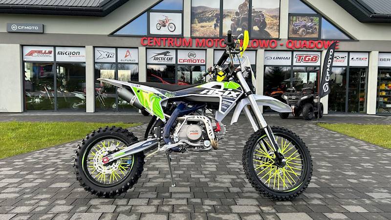 CROSS ASIX DT 125CC E-START 17/14 • Kolor: Biało/zielony