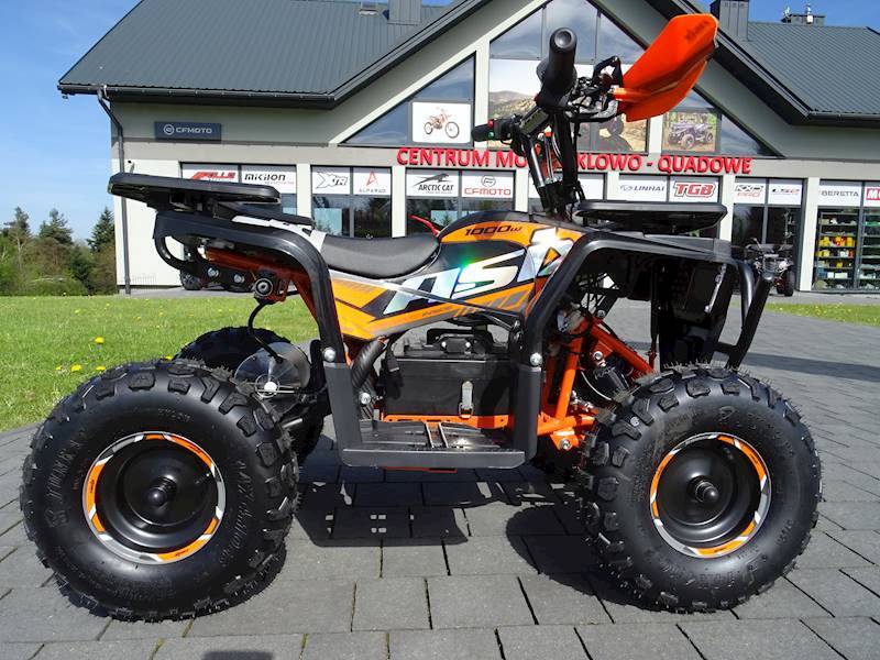 MINI QUAD ASIX E-M10/6 1000W • Kolor: Czarno/pomarańczowy