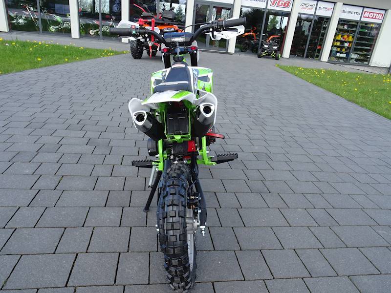 MINI CROSS ASIX 706 50CC 10/10 2T E-ST • Rodzaj skrzyni: Automat • Kolor: Biało/zielony