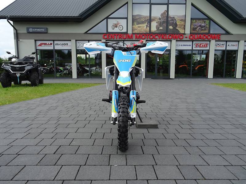 MINI CROSS ASIX 706 50CC 10/10 2T E-ST • Rodzaj skrzyni: Automat • Kolor: Biało/niebieski