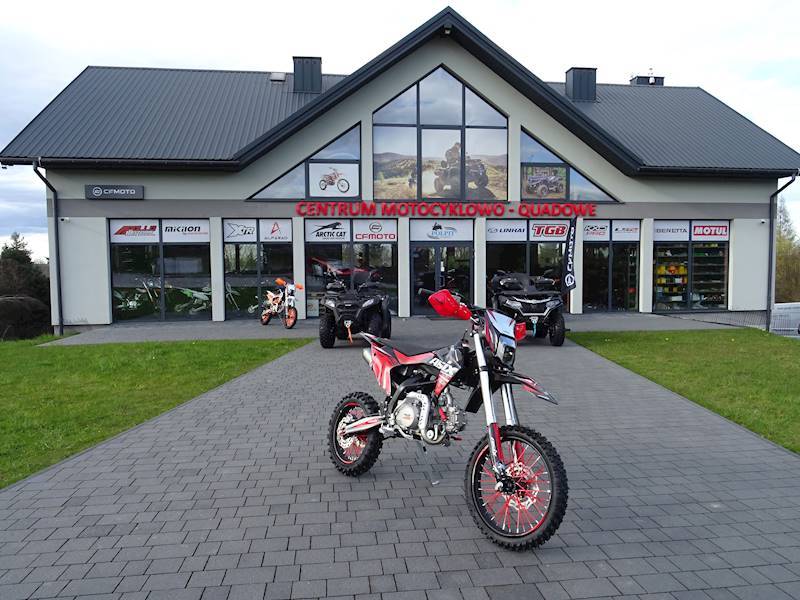 CROSS ASIX DT 125CC E-START 17/14 • Kolor: Czarno/czerwony