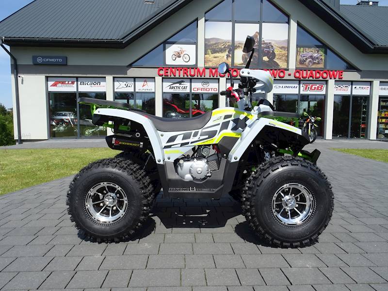 ASIX FOURCRAFT ALU 3+1 125CC • Kolor: Szaro/limonkowy • Rodzaj skrzyni: Półautomat