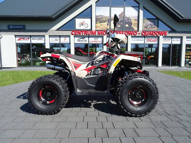 QUAD ASIX HUNTER 125 8 1+1 PIASKOWO-CZERWONY • QUAD ASIX HUNTER 125CC 8" 1+1 • Kolor: Czerwony