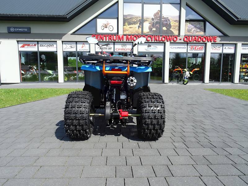 QUAD ASIX HUNTER 125CC 8" 1+1 NIEBIESKO-POMARAŃCZOWY • QUAD ASIX HUNTER 125CC 8" 1+1 • Kolor: Niebieski