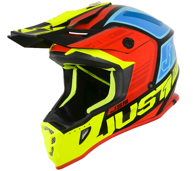 KASK JUST1 J38 BLADE  RED-BLUE-YELLOW-BLACK