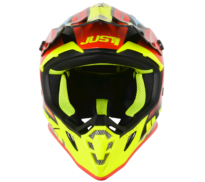 KASK JUST1 J38 BLADE  RED-BLUE-YELLOW-BLACK L • KASK JUST1 J38 BLADE  RED-BLUE-YELLOW-BLACK • Rozmiar: L