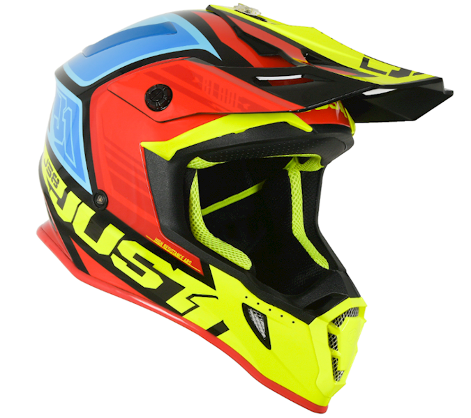 KASK JUST1 J38 BLADE RED-BLUE-YELLOW-BLACK XL • KASK JUST1 J38 BLADE  RED-BLUE-YELLOW-BLACK • Rozmiar: XL
