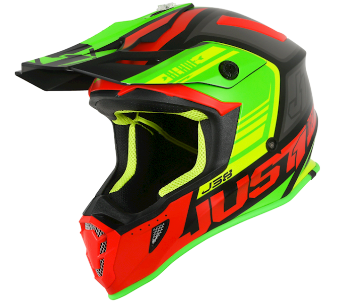 KASK JUST1 J38 BLADE RED-LIME-BLACK XL • KASK JUST1 J38 BLADE RED-LIME-BLACK • Rozmiar: XL
