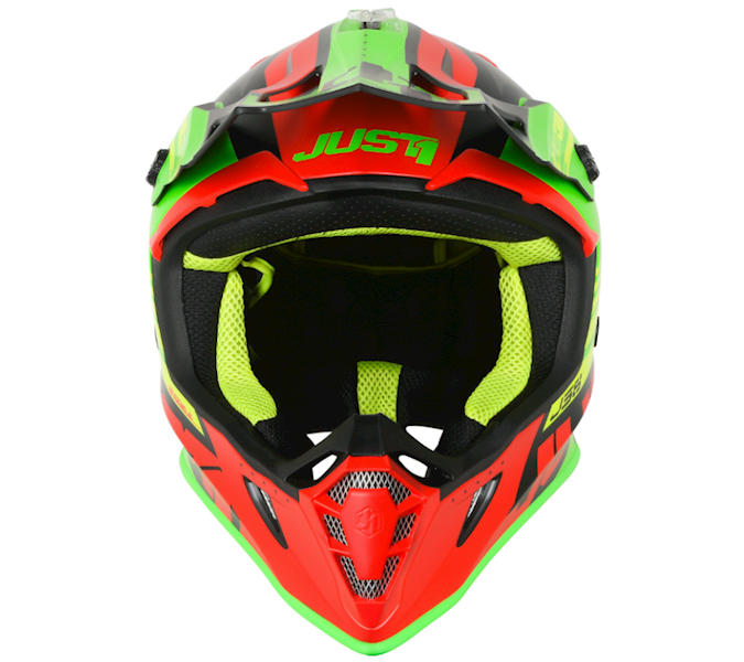 KASK JUST1 J38 BLADE RED-LIME-BLACK XL • KASK JUST1 J38 BLADE RED-LIME-BLACK • Rozmiar: XL