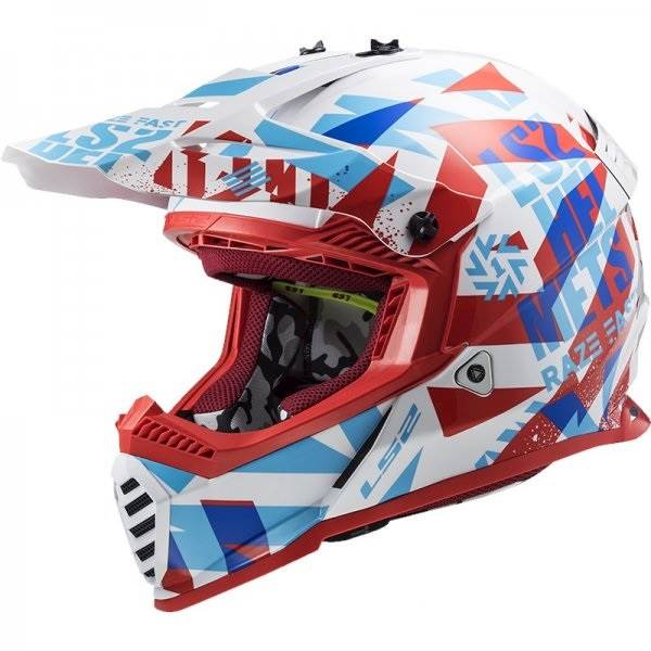 KASK LS2 MX437 FAST EVO FUNKY RED WHITE XL