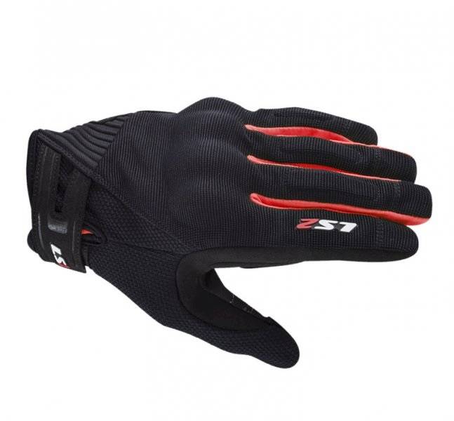 RĘKAWICE LS2 DART 2 MAN BLACK RED S • RĘKAWICE LS2 DART 2 MAN BLACK RED • Rozmiar: S