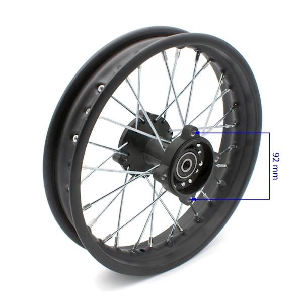 KOŁO FELGA/RAFKA CROSS TYŁ 12'' LIYA 709