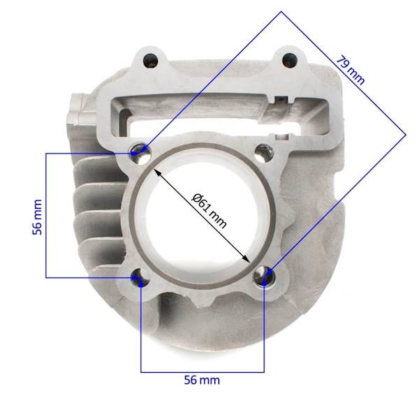 CYLINDER QUAD FOURCRAFT 250CC KPL. 61MM WYS.69mm SWORZEŃ 15mm