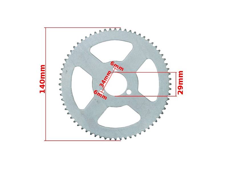 ZĘBATKA TYŁ 25H 68Z 29MM