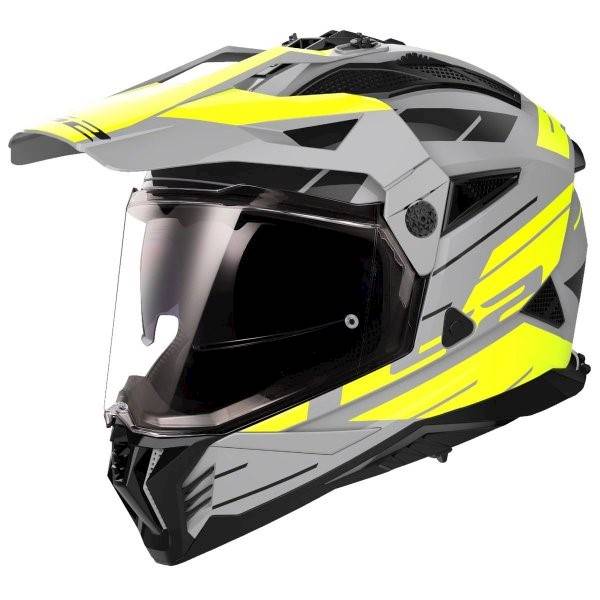 KASK LS2 MX702 PIONEER II NAMIB M.GREY H-V YEL M