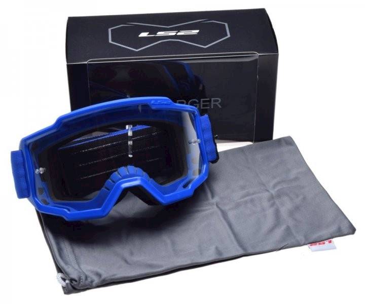GOGLE LS2 CHARGER NIEBIESKIE CLEAR VISOR