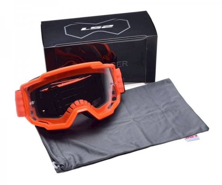 GOGLE LS2 CHARGER POMARAŃCZOWE CLEAR VISOR