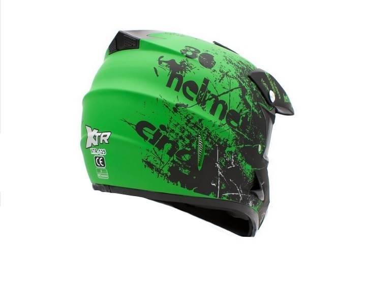 KASK JUNIOR CROSS 125 ZIELONY MAT • Rozmiar: L
