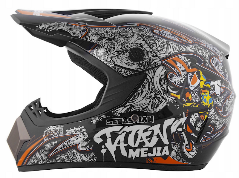 KASK MD-905 TATAN CZARNY M + RĘKAWICE CZARNE  M + GOGLE CZARNE • KASK  MD-905 TATAN CZARNY • Kolor: Czarny • Rozmiar: M