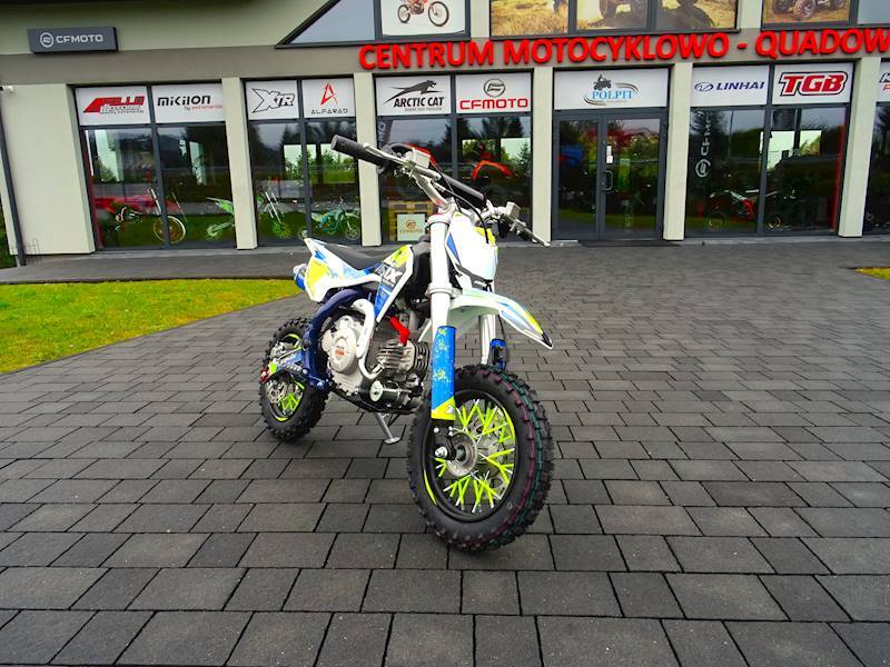 CROSS ASIX DK60 10/10 AUTO E-START • Kolor: Niebiesko/limonkowy
