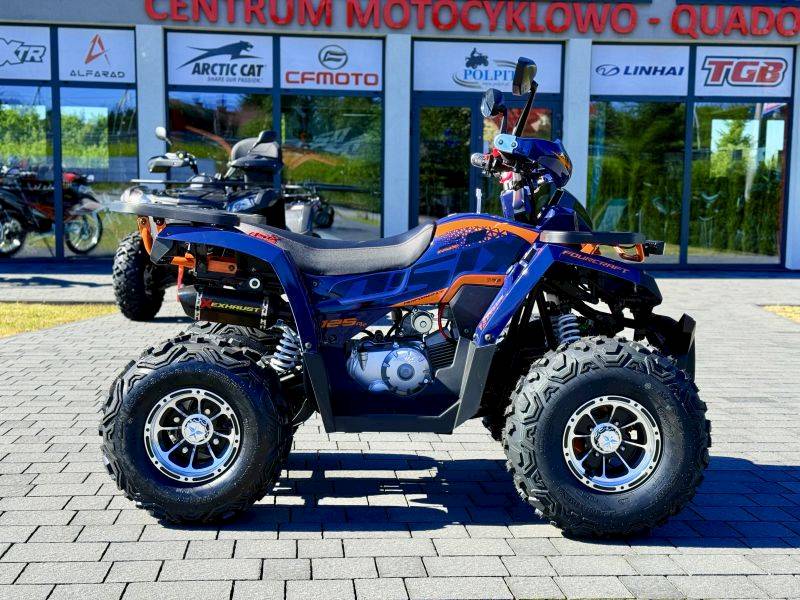 ASIX FOURCRAFT ALU 125CC 1+1 • Kolor: Niebiesko/pomarańczowy • Rodzaj skrzyni: Automat