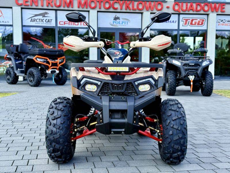 ASIX FOURCRAFT ALU 125CC 1+1 • Kolor: Piaskowo/czerwony • Rodzaj skrzyni: Automat