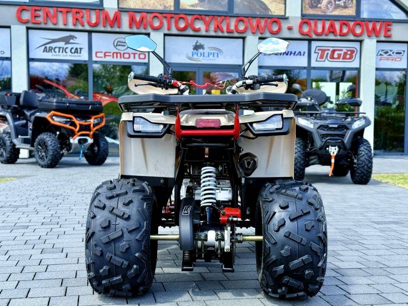 ASIX FOURCRAFT ALU 125CC 1+1 • Kolor: Piaskowo/czerwony • Rodzaj skrzyni: Automat