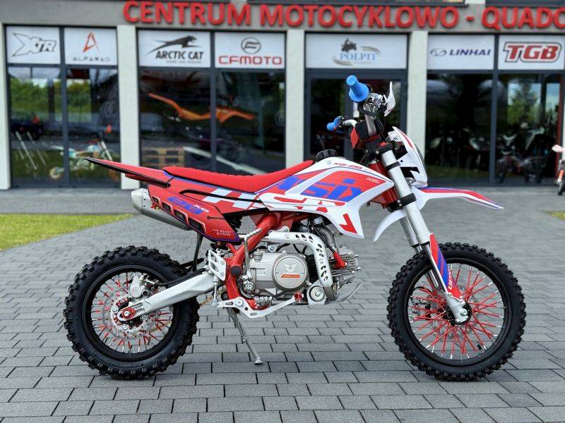 CROSS ASIX XB28 E-START 14/12 110CC • Kolor: Czerwono/niebieski