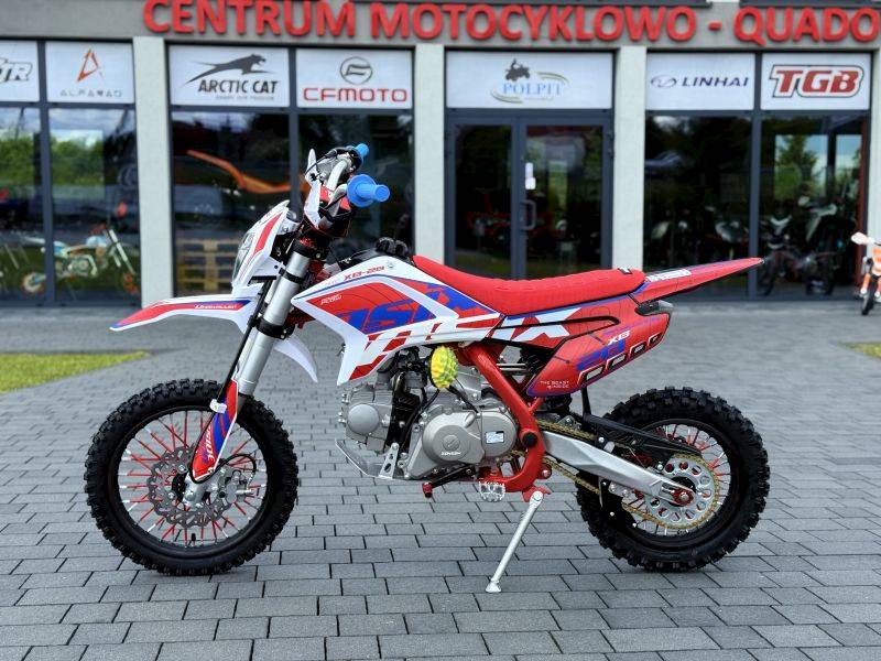 CROSS ASIX XB28 E-START 14/12 110CC • Kolor: Czerwono/niebieski