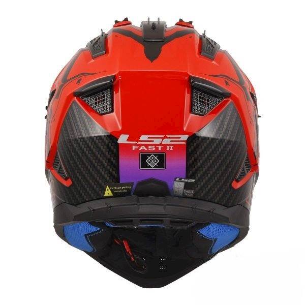KASK LS2 MX708 FAST II WASH GLOSS RED L 