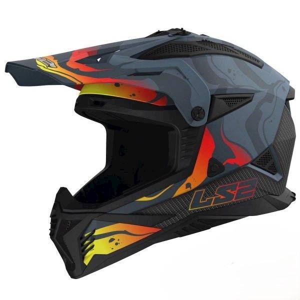 KASK LS2 MX708 FAST II WASH MATT DARK GREY-06 M