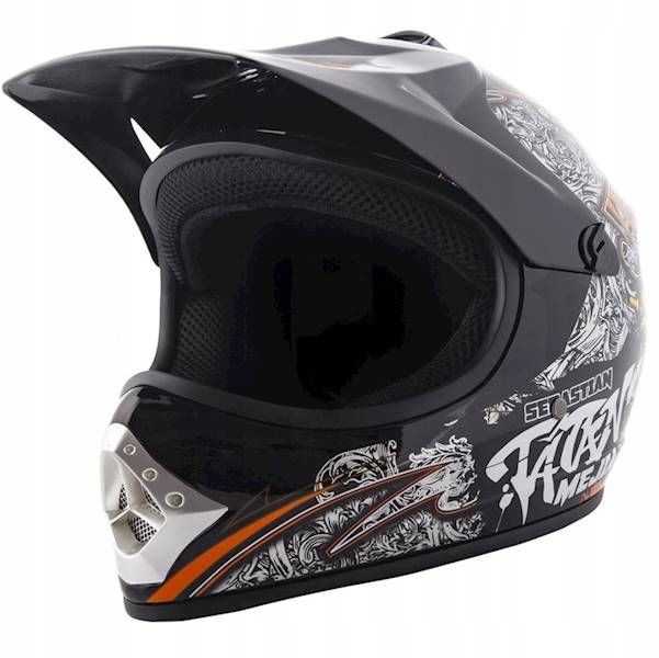 KASK JUNIOR WL-801A TATAN CZARNY M + RĘKAWICE CZARNE M + GOGLE CZARNE