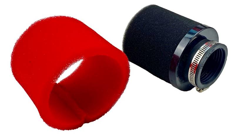 FILTR POWIETRZA GĄBKOWY CZERWONY 38MM