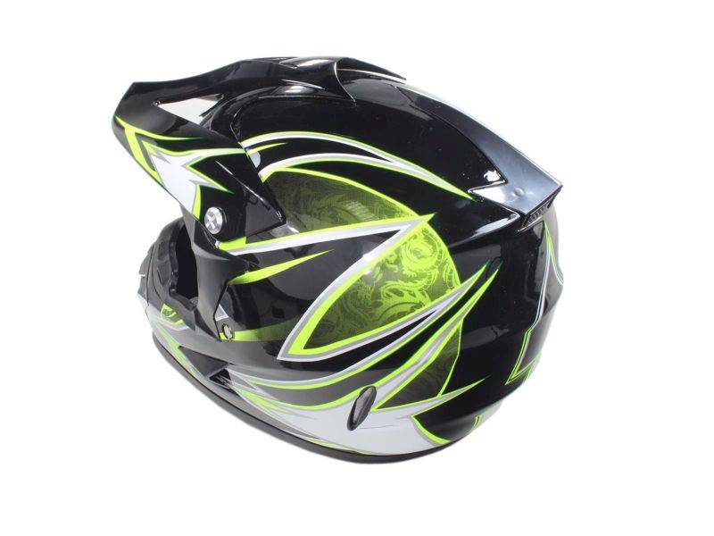 KASK ENDURO CZARNO-SELEDYNOWY L