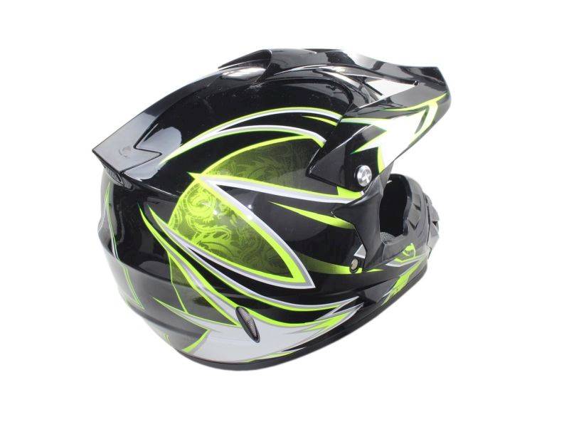 KASK ENDURO CZARNO-SELEDYNOWY L