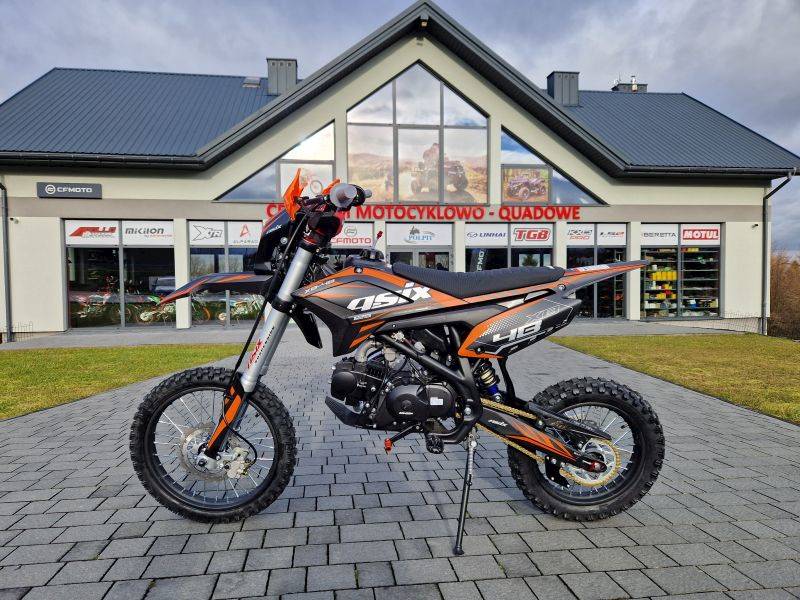 CROSS ASIX XB48 125CC 17/14 E-START • Kolor: Czarno/pomarańczowy • Rodzaj skrzyni: Manualna
