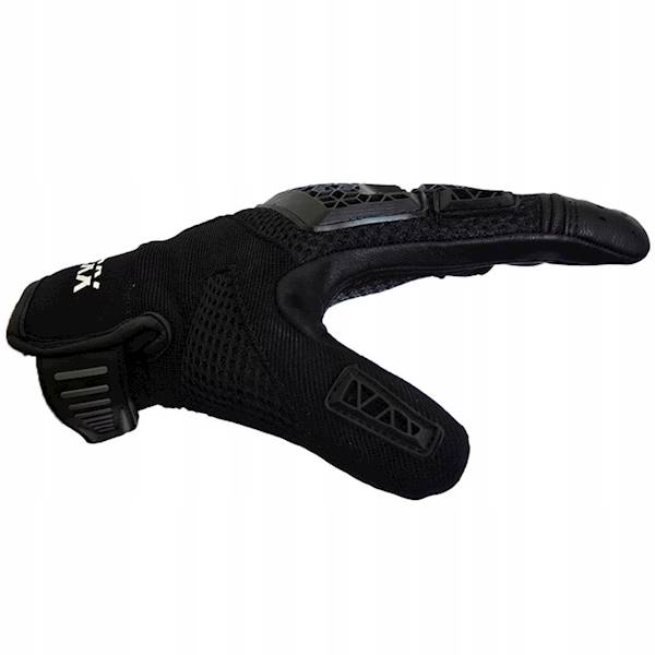 RĘKAWICE TEKSTYLNO-SKÓRZANE KRÓTKIE BLEXX EG-2554 CZARNE 2XL